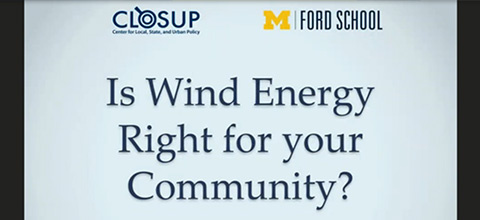 Is Wind Energy Right for Your Community? Lessons from Michigan&#039;s Windfarms
